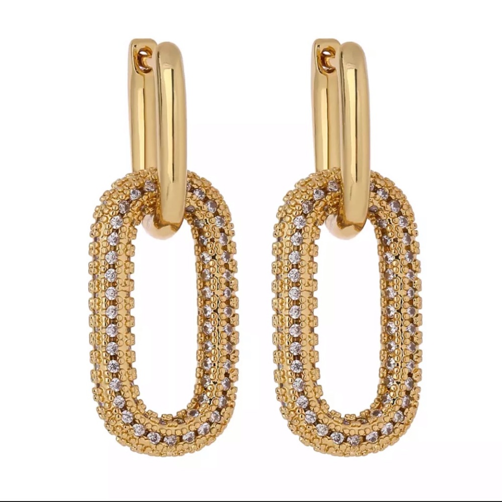 Gold Plated Geometric Earrings